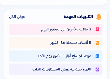 معاينة التنبيهات التشغيلية